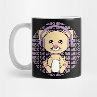 All I Need is music and dogs, music and dogs, music and dogs lover Mug